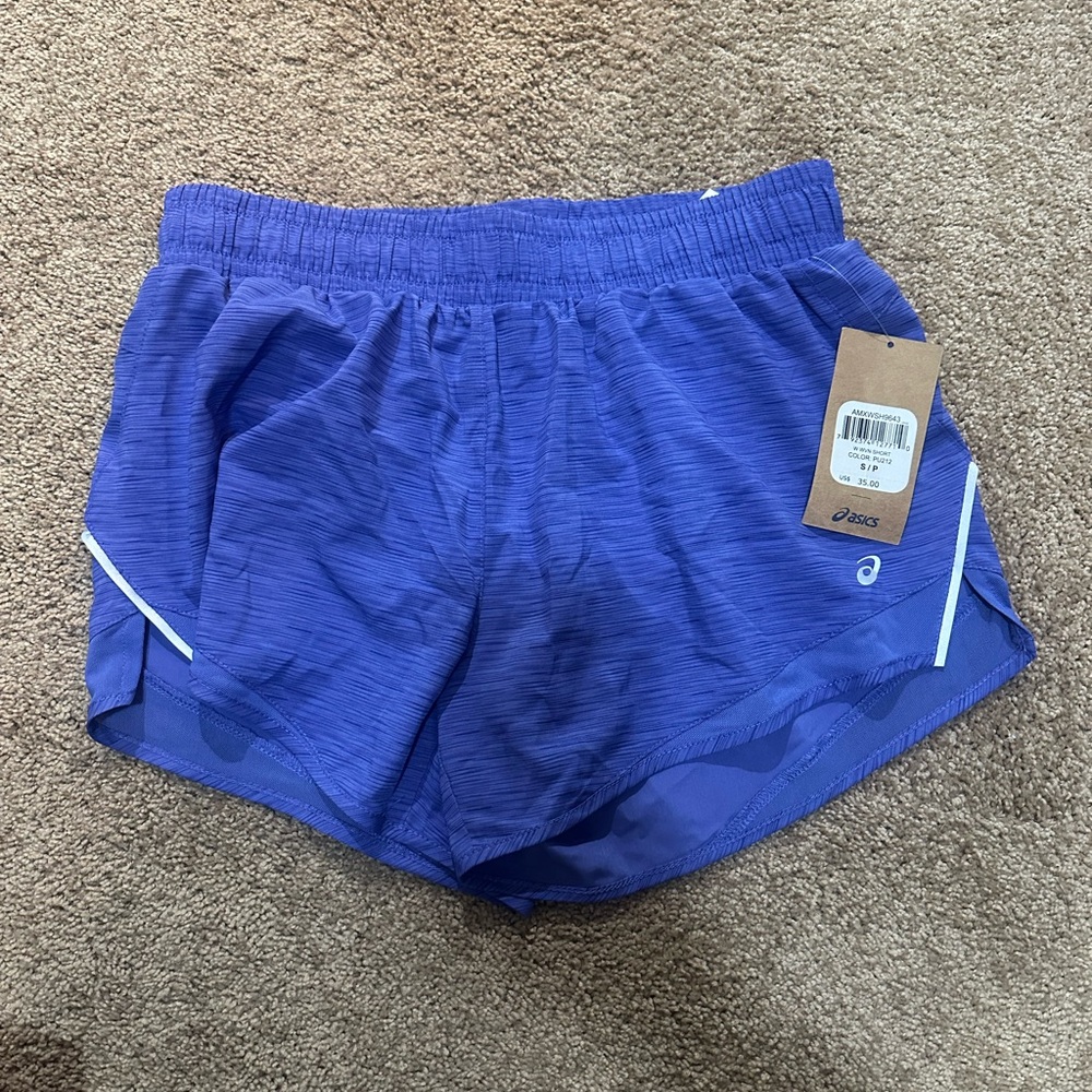 Brand new with tags ASICS purple shorts